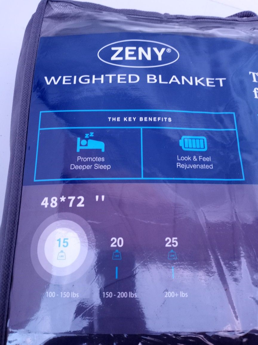 Weighted Blanket 15 Lbs Zeny Brand