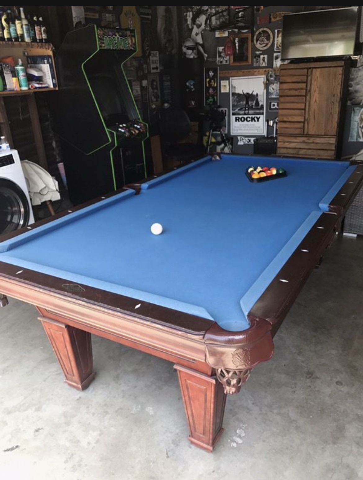 7ft Wooden Pool Table