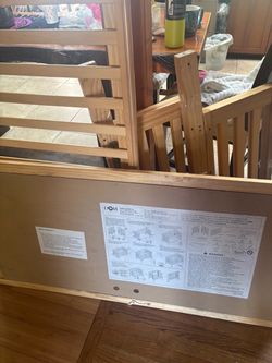 Dream On Me Full-Size Folding Crib - Pristine & Stable (No Wheels, USED)