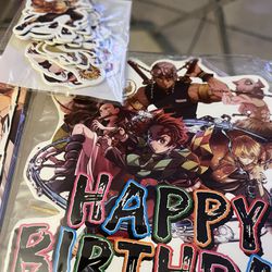 Anime Demon Slayer Birthday Supplies