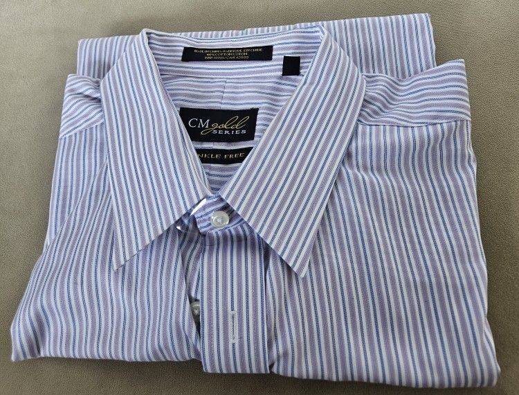 Men's CM Gold Series Wrinkle Free LS Shirt Button Up 19 (37/38)