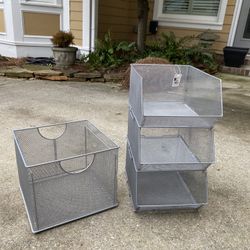 New Set Of Wire Mesh Organization Boxes
