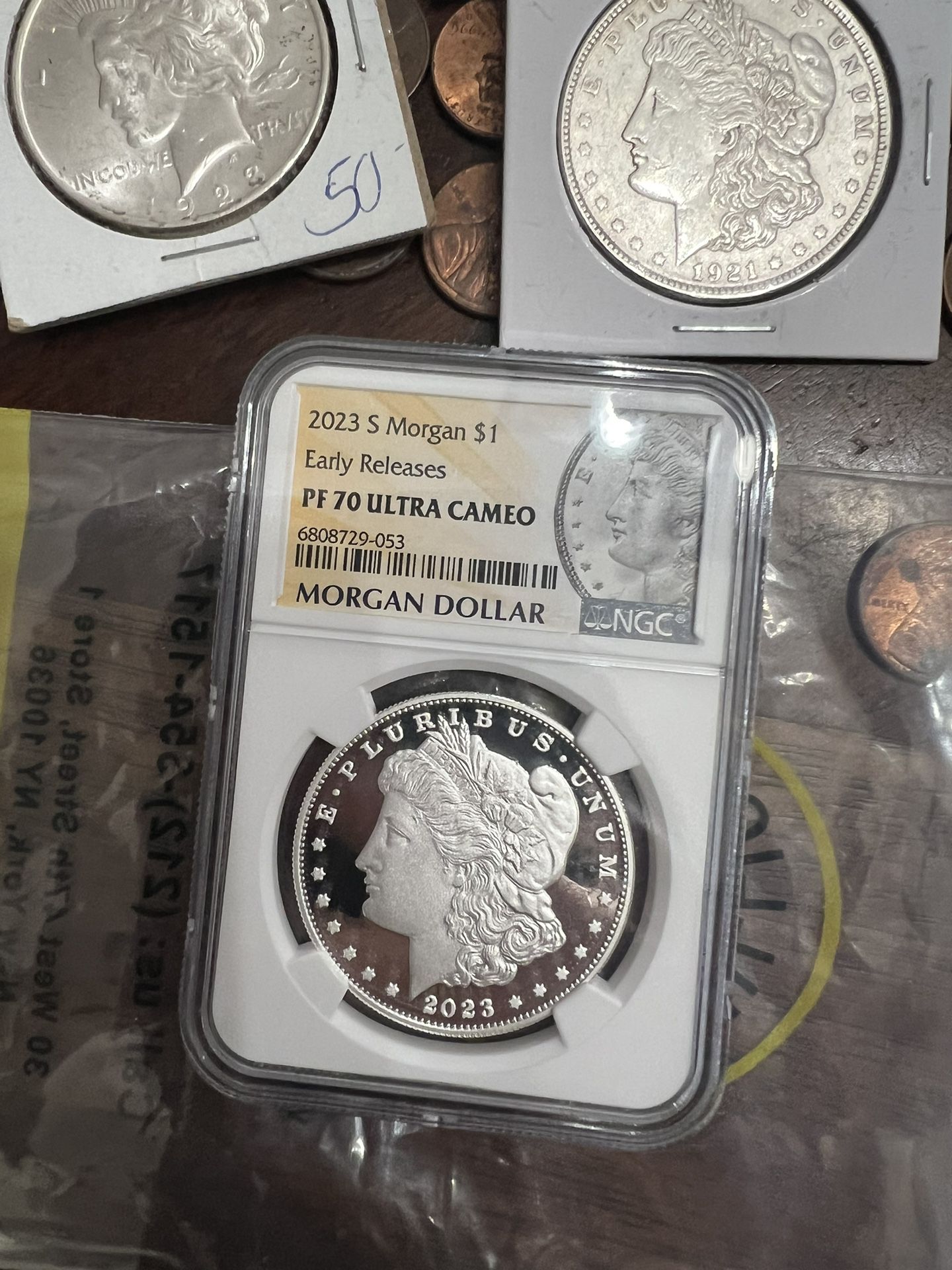 Graded Morgan Dollar PF70 Ultra cameo