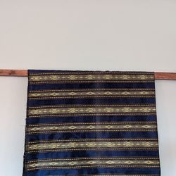 Indonesian Hand Carved Wood Textile Wall Display Hanger