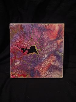 4" Square Acrylic Painting 