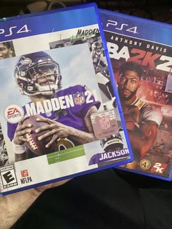PS4 Games madden 21/NBA2K20 $20
