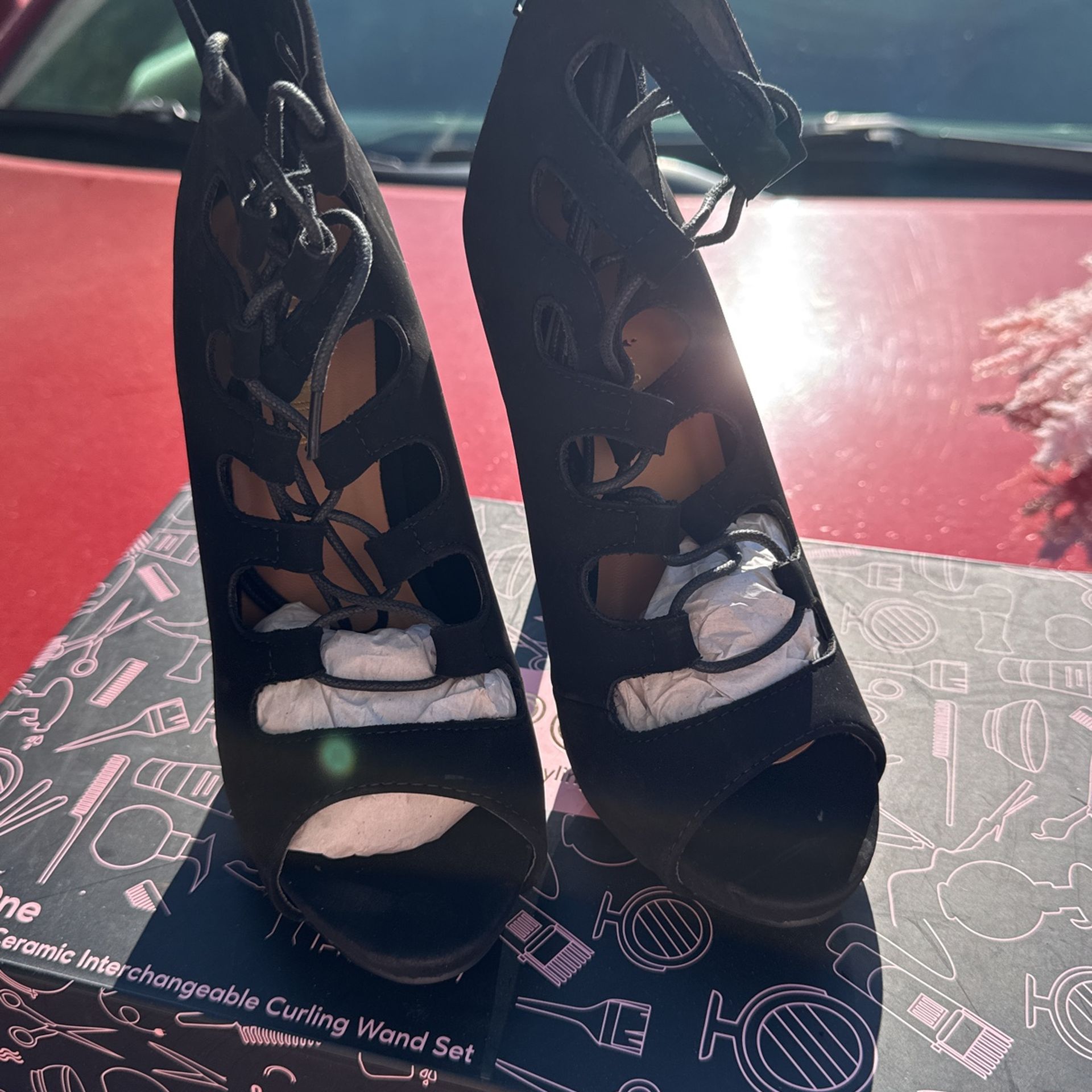black heels