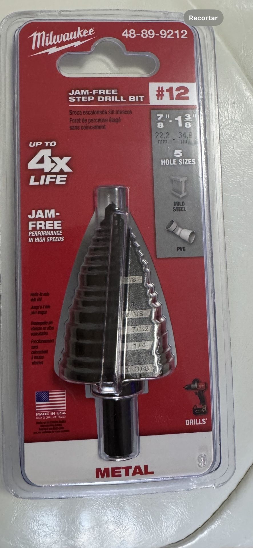 step drill bit