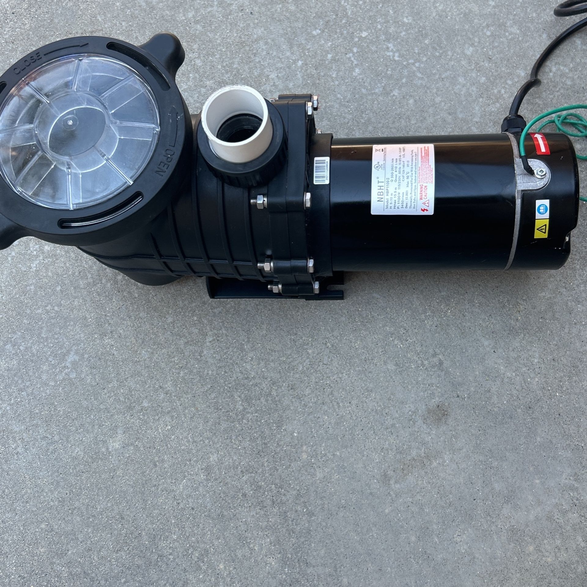 NBHT Pool And Or Spa Pump Like New