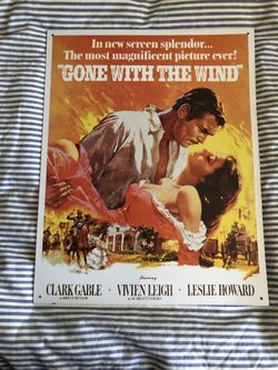Gone With The Wind Movie Tin Sign