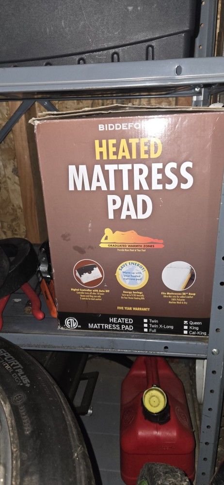 Queen Size Heated Fitted Matress Pad