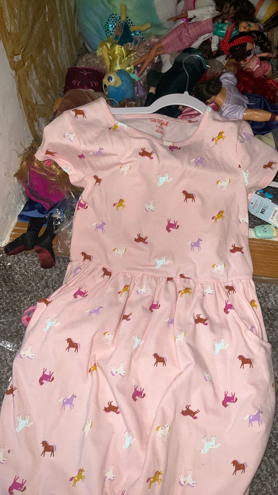 brand New With Tags, Unicorn Cat And Jack Dress 10/12