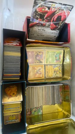 Box of pokemon cards