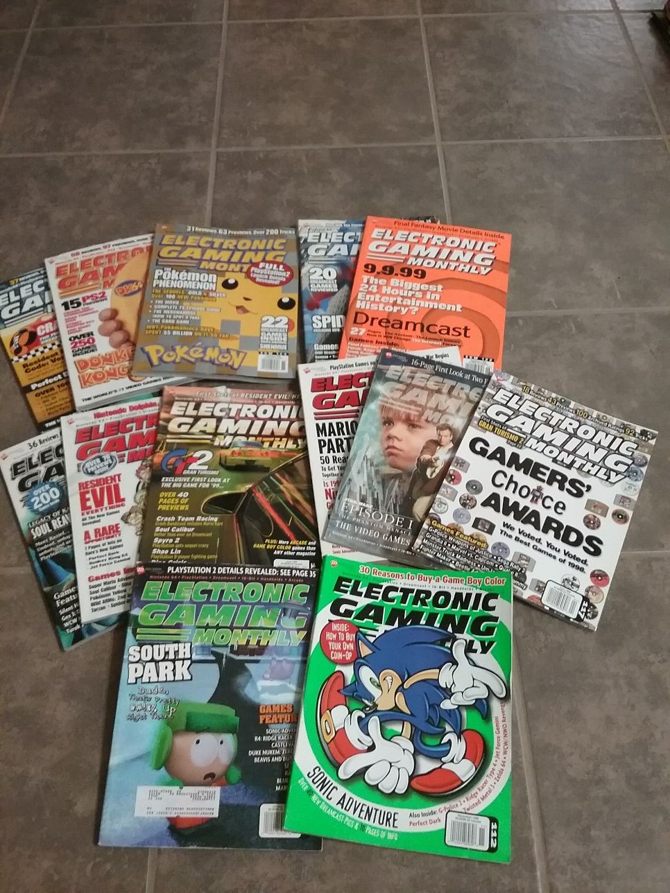 Electronic Gaming Monthly magazines 90s/2000
