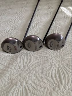 Left Handed Callaway Big Bertha War Bird S2H2 3, 5, and 7 Woods