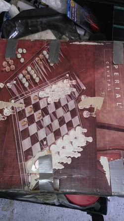 Chest and checker board brand new