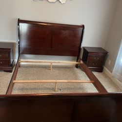 Queen Bed Frame With Nightstands