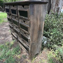 Wooden Organizing Dresser