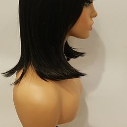 Short Black Straight Wig