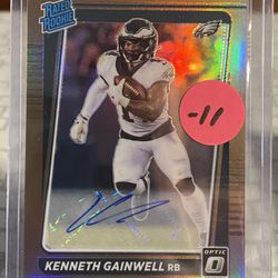 2021 Kenneth Gainwell Rated Rookie Bronze Holo Auto