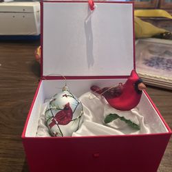 Joan Rivers Cardinal Ornaments 