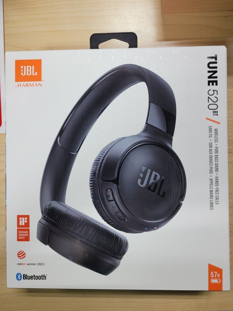 JBL TUNE520bt Wireless Headphone. New In Box, Store Pick Up.