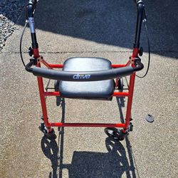 WALKER WITH SEAT AND STORAGE NEW