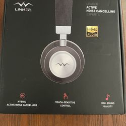 Linner NC80 Bluetooth Active Noise Canceling On-Ear Headphones