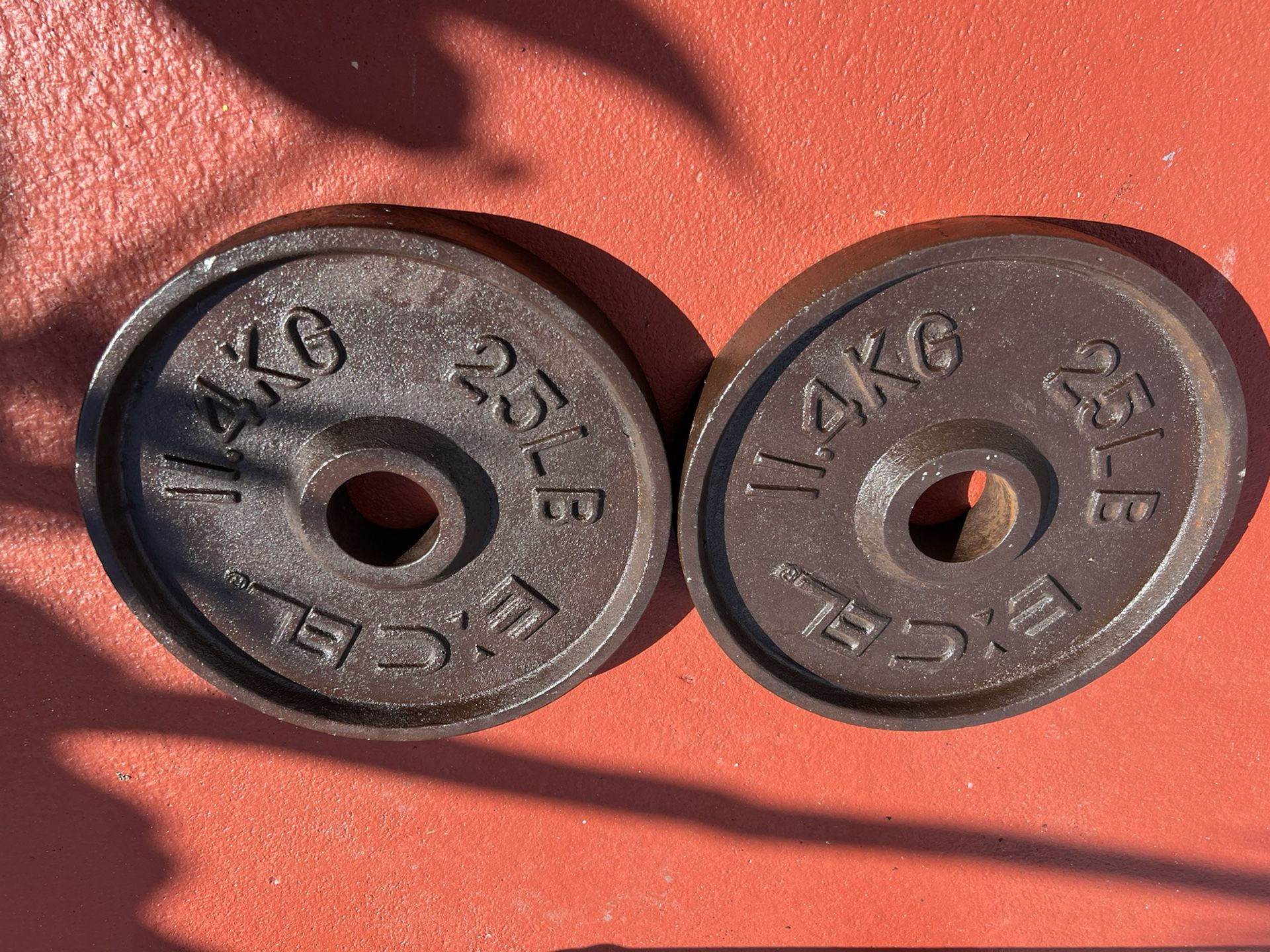 Olympic 2inch Gym Plates 25.lbs X 2