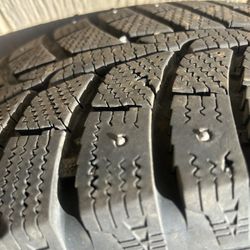 Studded Snow Tires Like New 205/65/15