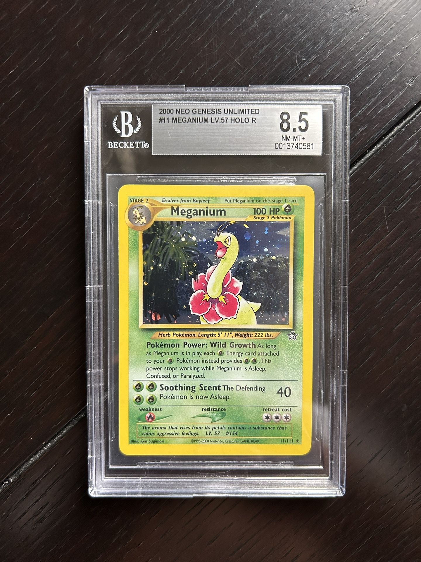 Meganium Neo Genesis Holo Pokemon Card Mint