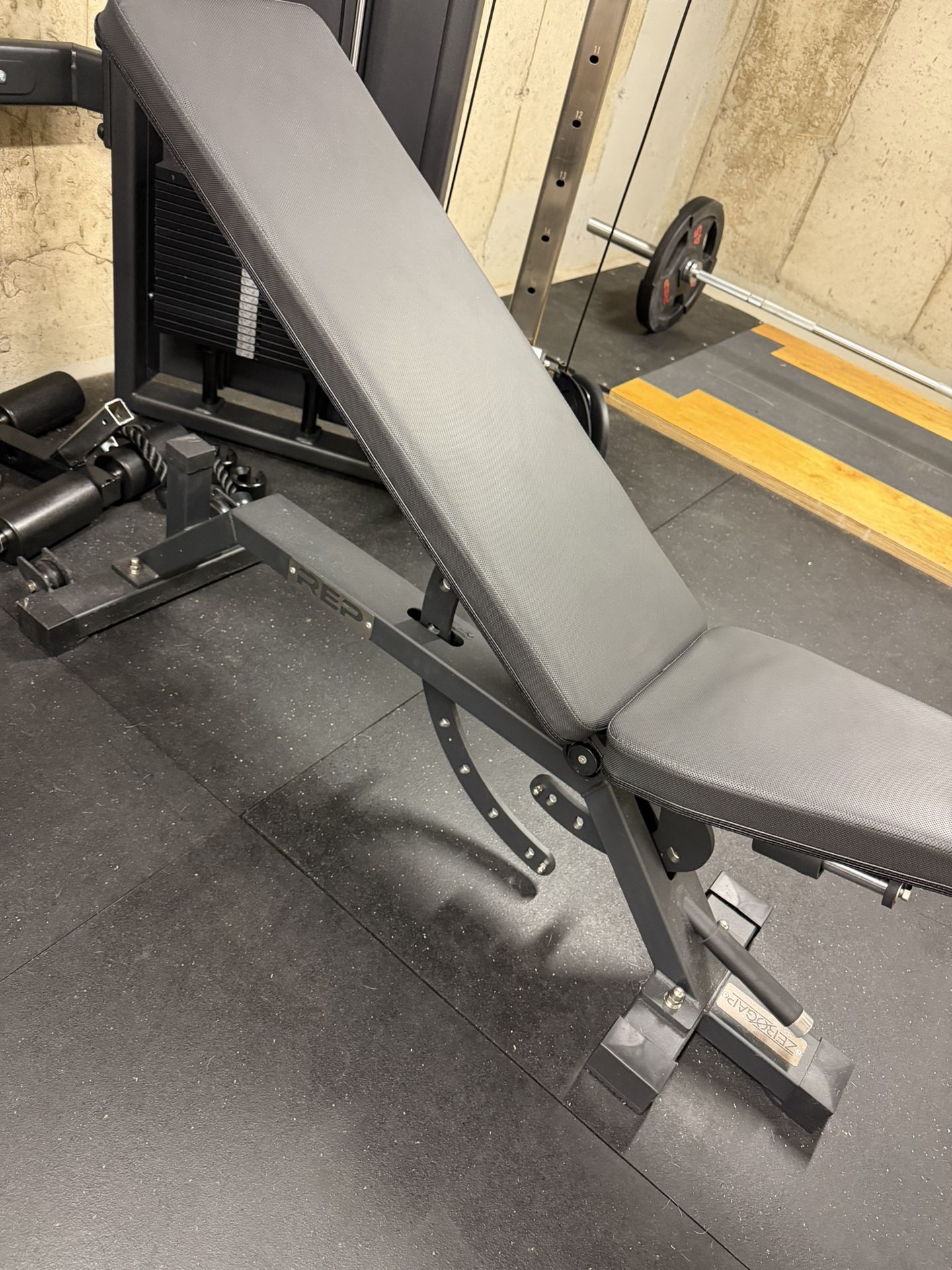 Rep Fitness Adjustable Bench with Leg Stop