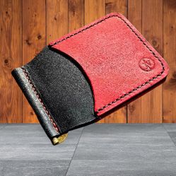 Handmade Leather Money Clip Wallet, Old-School Craft, Modern Carry,
