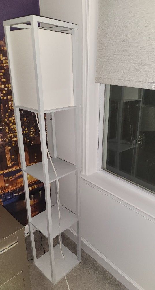 Floor Lamp With Shelves
