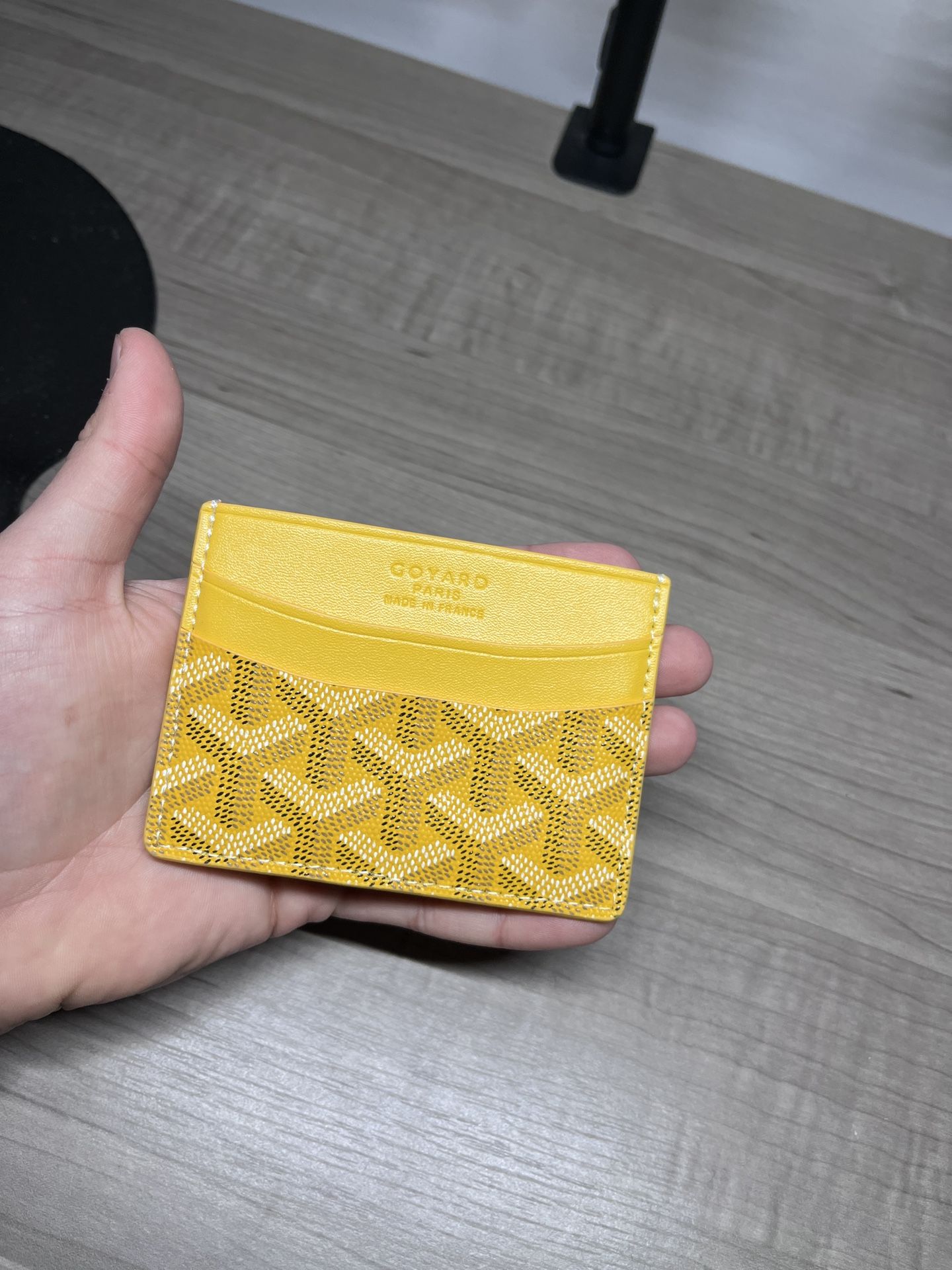 Goyard Card Holder Yellow Mens