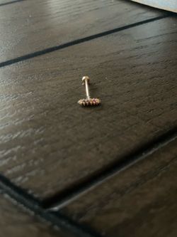 14k Remi flat back stud multicolor
