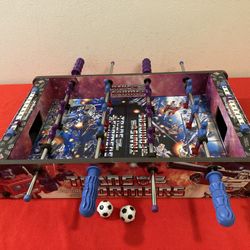 19” x 12” x 3 1/2”H Transformers Foosball Wooden Table Top Edition LIKE NEW