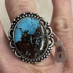 new Turquoise Sterling silver size 6