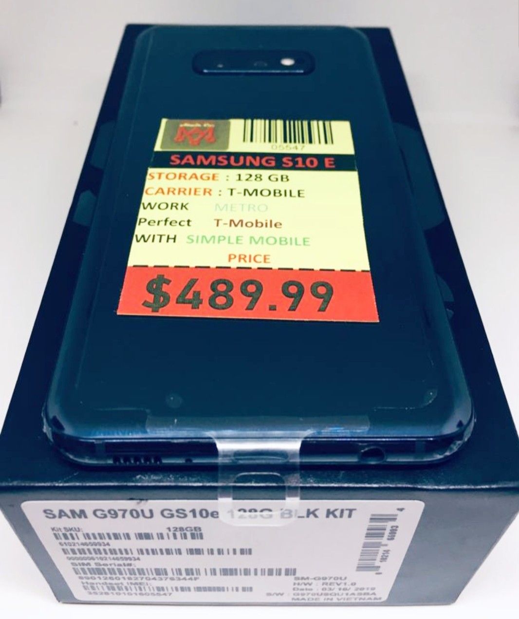 Samsung Galaxy S10E 128GB