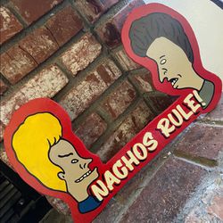 Beavis And Butthead Hand Painted Sign