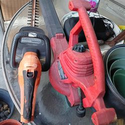 Leaf blower and chainsaw