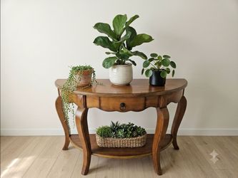Vintage Rustic Wood Console Table