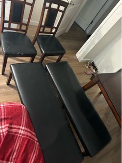 Dining room table and chairs