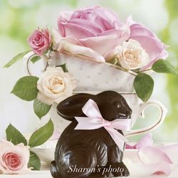 Easter  Faux Chocolate Bunny Decor