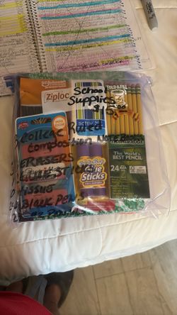 School Supplies Lot Nib