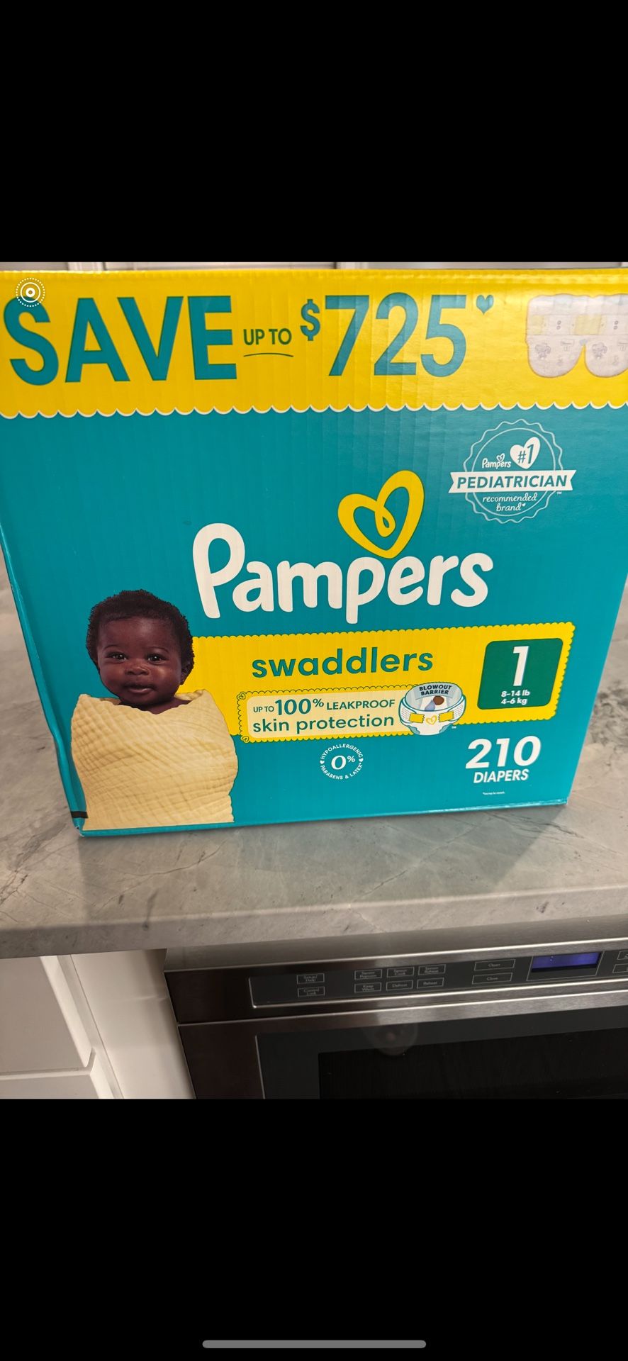 PAMPERS SWADDLERS SIZE1 CASH ONLY