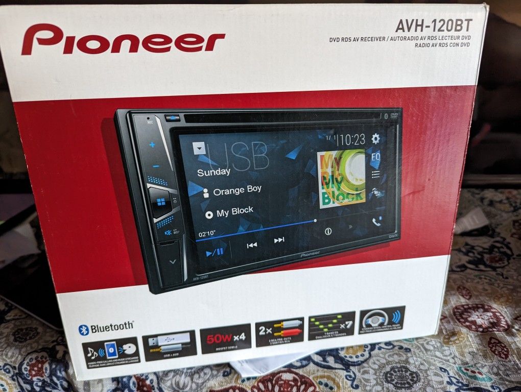 Pioneer AVH-120BT 6.2" - Bluetooth, Android Smartphone Compatible - DVD Receiver