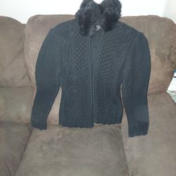 MODA International woven zippered hooded jacket