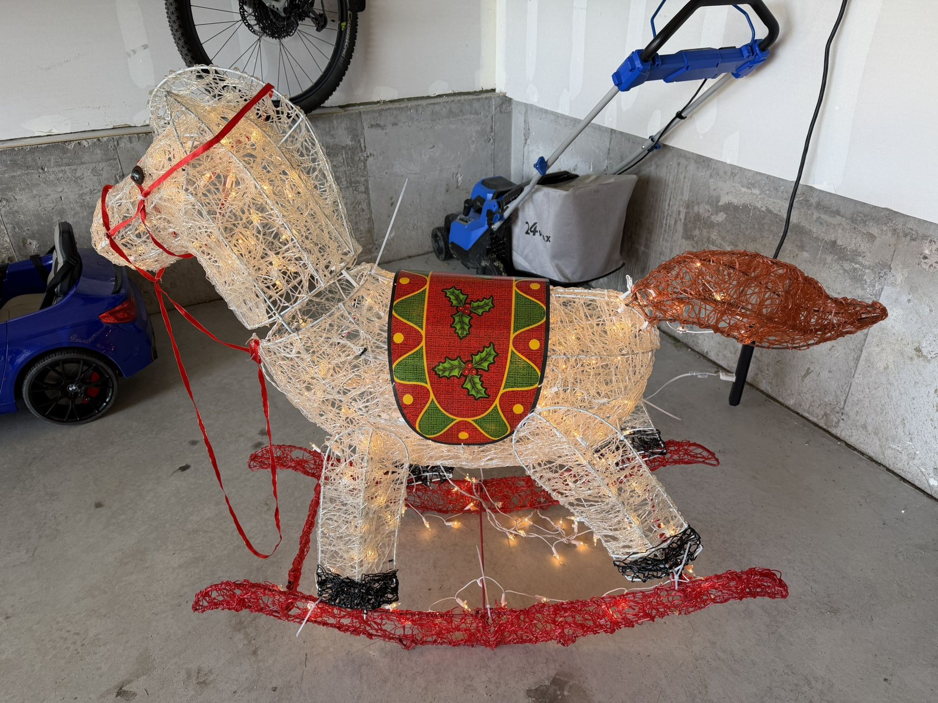 Moving Christmas Horse Decoration