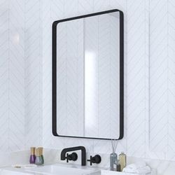 Black Bathroom Mirror